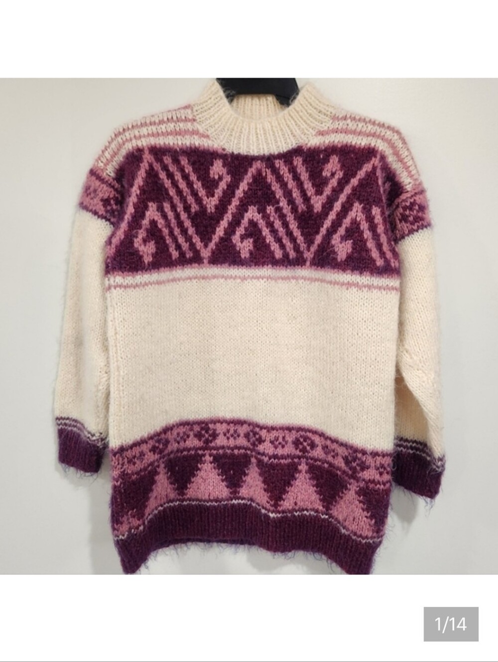 Handmade Nordic Fairisle Knit Sweater ❄️